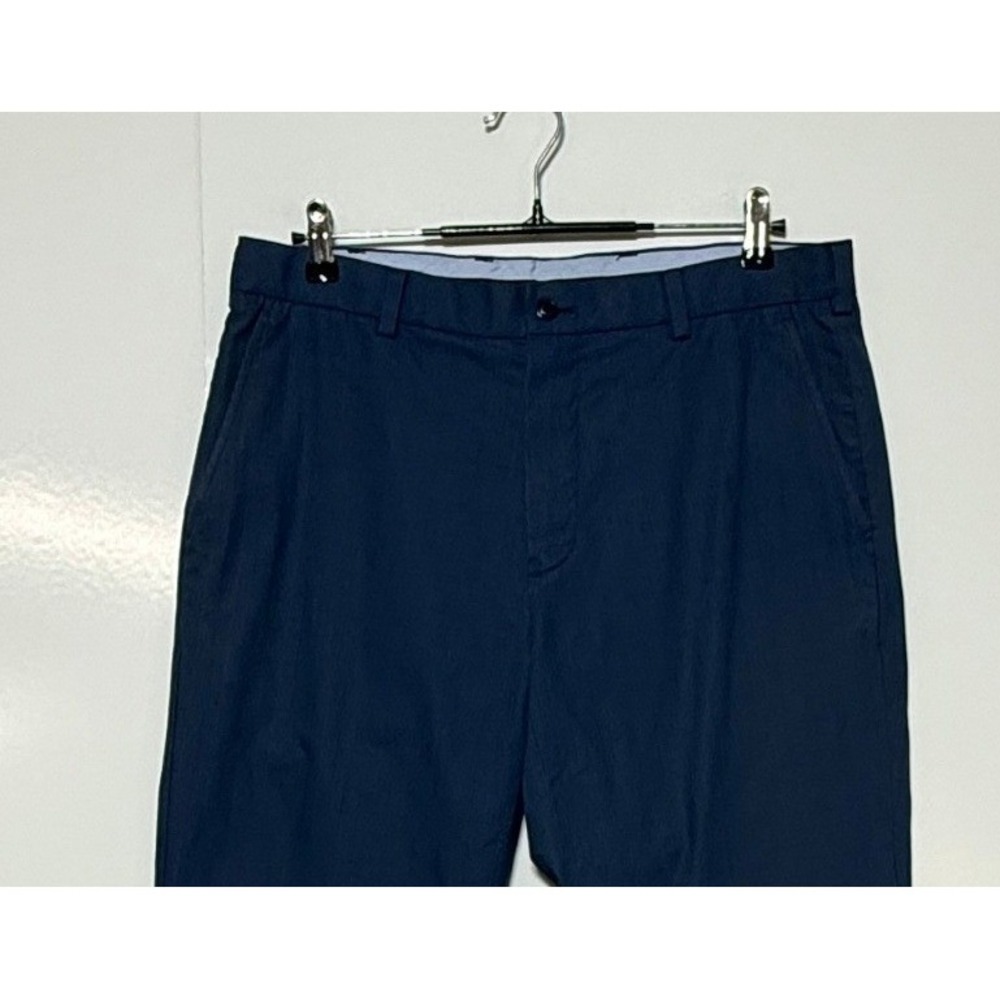 Brooks Brothers Clark Pants Mens 35X32 Blue Plaid Advantage Chino Supima Stretch - Picture 5 of 9